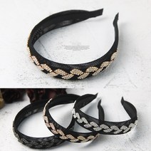 비바제인 JM_HB두잎큐빅헤어밴드 머리띠