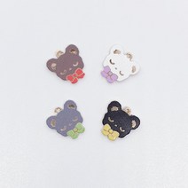 코잠 리본 베어키링 메탈키링 부자재 금속키링 키링제작 비즈공예 자동차키링 에어팟키링
