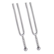 스펙트럼분석기 신호발생기 2x 440hz a 톤 스테인레스 스틸 튜닝 포크 튜너 튜닝 악기 선물, 없음