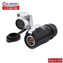 Cnlinko LP20 M20 항공 방수 2 3 4pin 전기 소켓 플러그 전원 커넥터 산업용 자동차 차량 GPS 선박 마린, LP-20 3pin set, LP-20 3pin set+3P