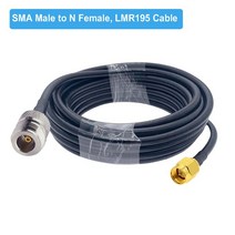 lte 라우터 와이파이 유무선 공유기 5g SMA Male to N 로우 손실 LMR195 동축 케이블 RF 확장 점퍼 4G LTE 무선 게이트웨이 셀룰러 ADS-B 라디오, [07] 10M, [02] SMA M to N Female