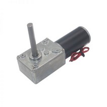 저속 모터 소형 감속기 토크 기어 터보 웜 기어드 샤프트 고전력 반전 웜기어, 40 RPM, 24V