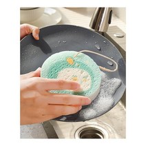 토솔 천연수세미 펄프 스폰지 설거지 브러시 주방 목재 청소, [14]   1팩 퍼플 오키드  2개 구매 시 3개 증