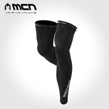 MCN 아웃밴드 다리토시 블랙 레그슬리브 자전거토시, 사이즈:M