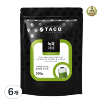 라이브잇 타코 녹차라떼 분말, 90개, 1개입, 500g