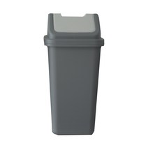사각 대형 쓰레기통 50L 100L 블랙 네이비 휴지통, 6호 진회색, 1개