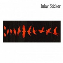 EED501073악기 스티커 Birds Sunburst 기타악세사리 잼샵