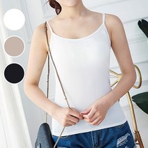 여성 데일리 슬리브리스 끈 나시 민소매 기본 티셔츠