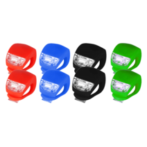 키알리 미니 소형 방수 LED 자전거 라이트 전조등 안전등 2P, 제품선택, 2P-검정, 2P-검정