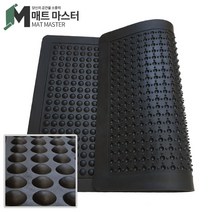 매트마스터 버블 고무매트 현관매트 발매트 업소용매트 미끄럼방지 카페트 사무실 매트 삼지매트, 90×120cm, 검정, 1개