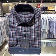 예작남성와이셔츠테테솔너티브체크슬림핏긴팔YJ0FBS930WI