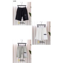 내셔널 와펜 면 5부 반바지 남여공용