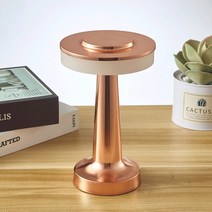 독서등 레트로 장식 램프 바 테이블 커피 식당 호텔 Led 충전 터치 야간 조명 방 책상 침대 머리맡 룸, [01] Copper Colour 1, 01 Copper Colour 1