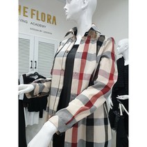 명품스타일 닥스 체크 원단 남방만들기
