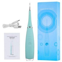 휴대용 전기 음파 치과 스케일러 치석 제거기 치아 얼룩 도구 의사 미백 클리너 구강 위생, [01] blue