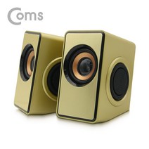 COMS 컴퓨터 USB 갓성비 스피커, 골드, BT426