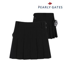 파리게이츠 골프 pearlygatesgolf여성 탈착 포켓 플리츠 큐롯 스커트 P521A3PC369_BK, 001, BK