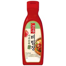 [CJ]해찬들 사과듬뿍 비빔장470g/쫄면/비빔국수/비빔밥, 470g, 1개