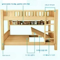 성인책상침대 복층 2층침대 낮은벙커 낮은 침대책상, 12.통나무업그레이드침대+매트2