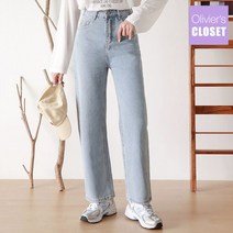 올리비에스클로젯 올리비에스클로젯 베이직 와이드 데님팬츠_O2203DP022A