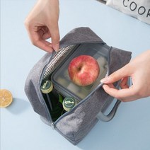 도시락가방 보온 보냉 캠핑 피크닉 도시락통 반찬통, 그레이