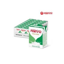 서울우유 멸균 딸기우유 200ml 24팩, 서울우유 멸균 우유 200ml 24팩