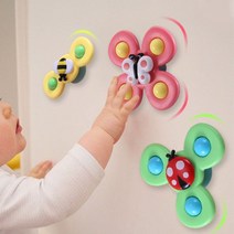 필살샵 흡착 아기 회전 딸랑이 세트(벌+나비+무당벌래)