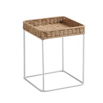 한샘 루미에 사각 사이드테이블 소파 미니 침대책상 철제 이동식 보조 베란다 간이 거실 협탁, 본품(HUS32E1)