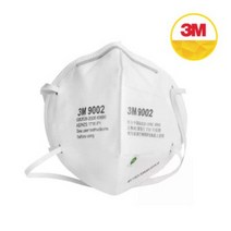 3M 9002 방진 마스크 N95 접이식 산업용, 50매
