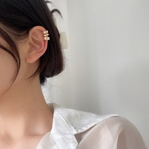 엑스 볼드 빈티지 레이어드이어커프 2color
