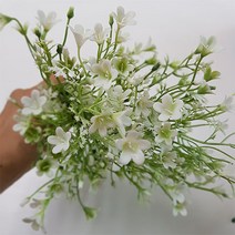 조화 꽃다발 플라워 야생화 들꽃 부쉬, 1.화이트
