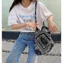 SDS_에코백 천가방 대학생 가방 페이즐리 리사이클 크로스 리사이클링 가벼운 반다나 여성 숄더백bcd890