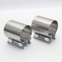 자동차 배기 강력한 액세서리 스틸 파이프 클램프 후프 스테인레스 범용 연결, 50mm