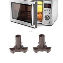 오븐렉 전자레인지 선반 스메그 우녹스 지에라 우드랙 수납형 2pcs 범용 전자 레인지 턴테이블 커플러 플레이트 지원 스탠드 드라이브 코그 도구, 없음