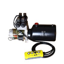 리프팅 오일 유압 파워팩 모터 펌프 자동차 장치, 12/24V편도양방향솔레노이드밸브15L정사각