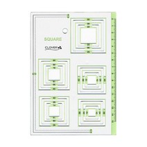 퀼트패키지 퀼트 부자재 크로바 피스템플릿 도안 정사각형 스퀘어 15종