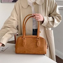 핑크비올라 / 마를린 스웨이드 바게트백 숄더백 무스탕 가방