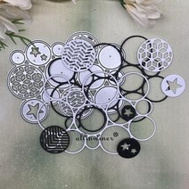 모양 틀 다이컷 shape bubble ring metal cutting die stencils die cut for diy 스크랩북 앨범 종이 카드 엠보싱, c-410