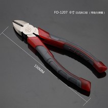 플라토 니퍼 수구 펜치 6인치 자르는 와이어플라이어 독일 수입 비닐 모형 숏 O집게 전기공 전자 5인치 2841505367, 강력니퍼 틀리다 플라토 니퍼 FO-1