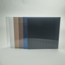 국산 폴리카보네이트 복층판 렉산 아키라이트 이중 PC판 (6T/10T/16T) 1M (무료재단), 10T, 블루, 1250mm X 1000mm, 1개