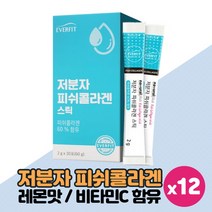 저분자 피쉬 콜라겐 스틱 레몬맛, 30스틱 x 12박스