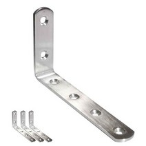 보강철물 스텐 L형 앵글 꺽쇠 125x75x19mm, 4개입세트