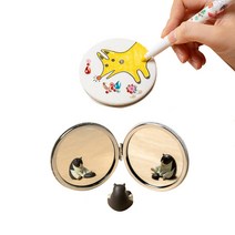 민화샵 DIY 패브릭 접이식 양면 손거울 만들기 꾸미기, 부엉이