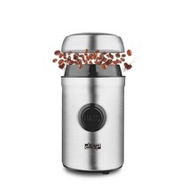 전동 커피그라인더 주방용 전기 커피 그라인더 머신 200W 휴대용 에스프레소 스테인레스 스틸 샤프 블레이, 01 라이트 그레이_02 US plug(110V)