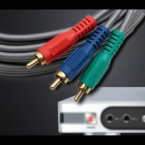 노이즈/잡음방해 없는 3선 DVD 케이블(15M) 스피커 모니터 TV 컴포넌트 AV 음향 콘솔