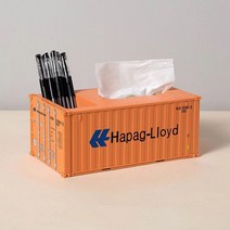 카고박스 Maritimo-펜 홀더 미니 컨테이너 20 피트 선박 명함 케이스 화물 티슈, 한개옵션1, 10 HPL