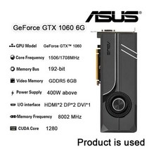 ASUS-그래픽 카드 GeForce GTX 1060 3G 5G 6G 게임용 NVIDIA GDDR5 6 핀 비디오 GPU 데스크탑 CPU 마더보드, 04 Asus-GTX-1060-6GB