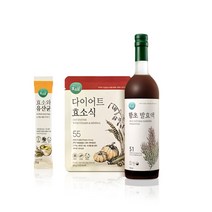 효소담 함초 1주 단기 다이어트 프로그램 발효액1 효소식1 유산균1, 1병, 750ml