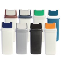 칼라휴지통 종량제봉투 종량제휴지통 20L 스틸휴지통, 그레이_20L
