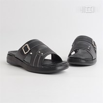 에피소드블랑 에피소드블랑 50대 남자 버클장식 가죽슬리퍼 3.5cm (8100480)